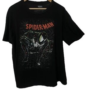 Spider-man Men's XL Mesn Green Tinted McFarlane Cover Art T-Shirt  Marvel  489
